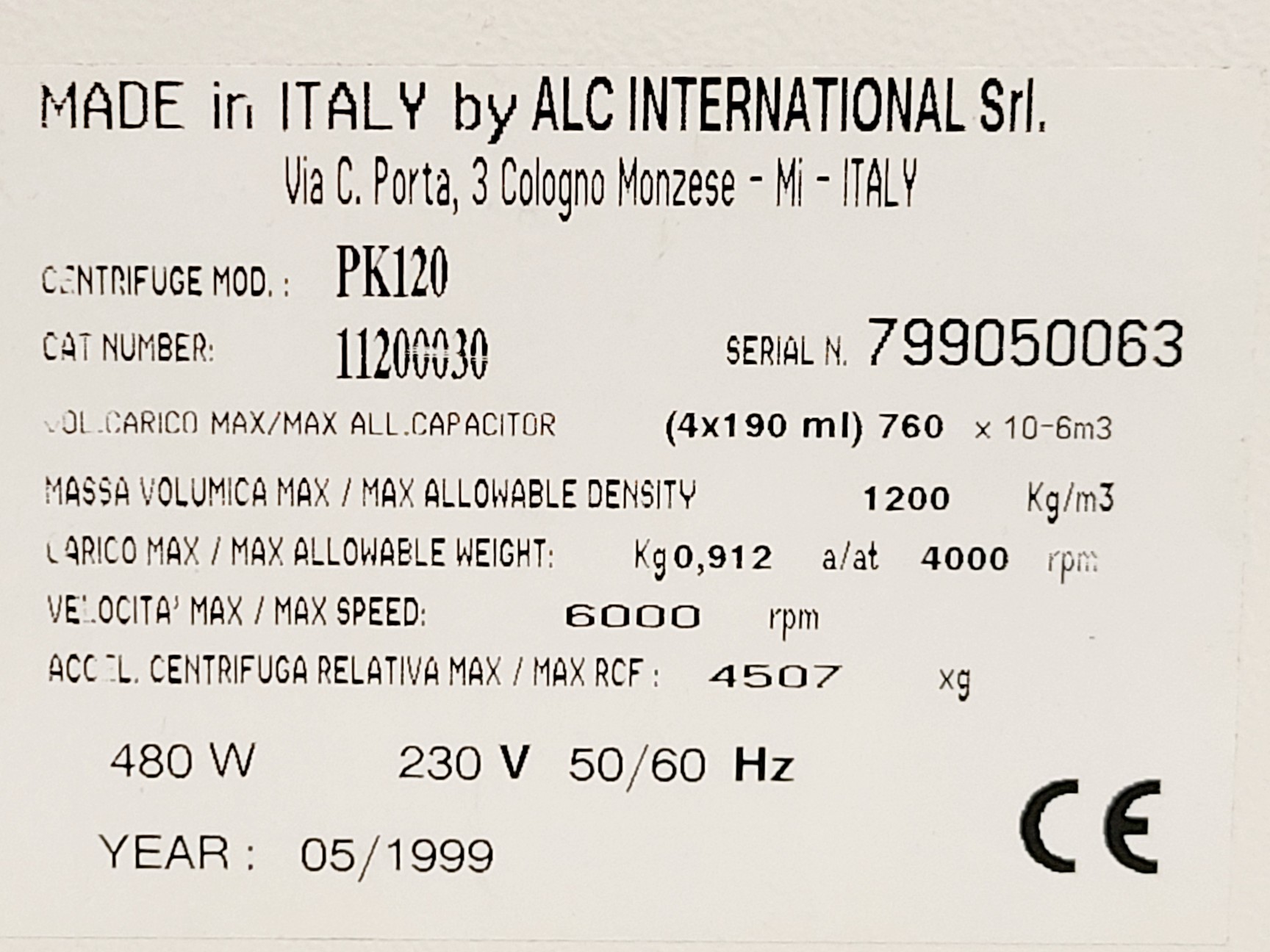 Image of ALC PK120 Centrifuge