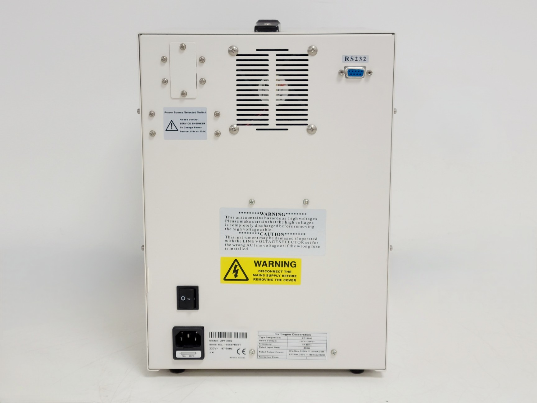 Image of Invitrogen ZOOM Dual Power High and Low Voltage Power Supply Model ZP10002