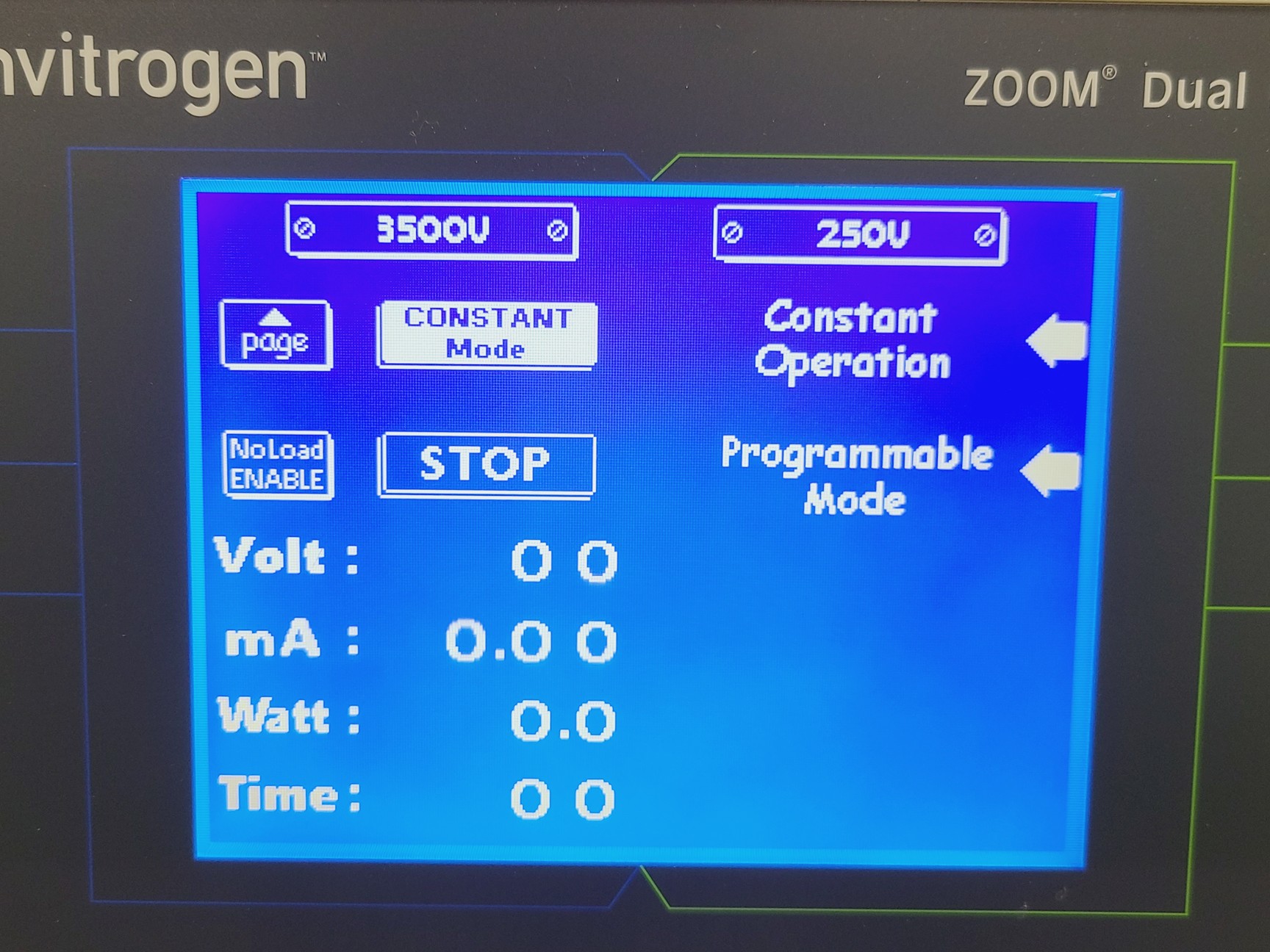 Image of Invitrogen ZOOM Dual Power High and Low Voltage Power Supply Model ZP10002
