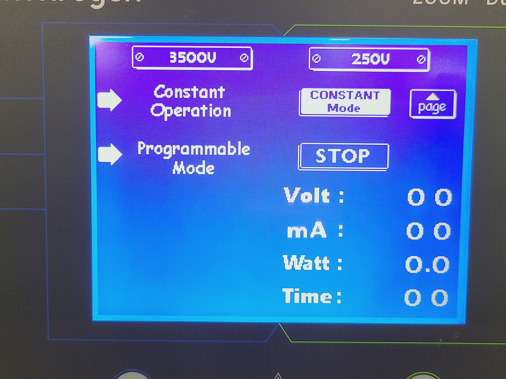 Image of Invitrogen ZOOM Dual Power High and Low Voltage Power Supply Model ZP10002