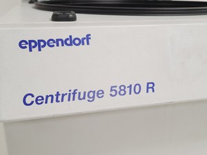 Thumbnail image of Eppendorf Centrifuge 5810 R w/ Eppendorf A-4-62 Rotor Spares/Repair