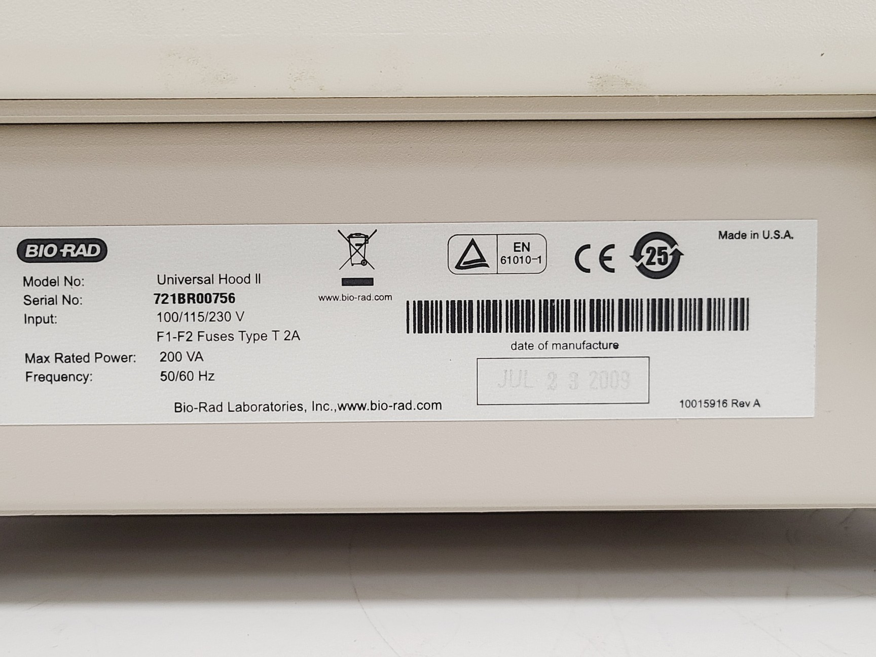 Image of Bio-Rad Gel Doc XR+ Molecular Imager