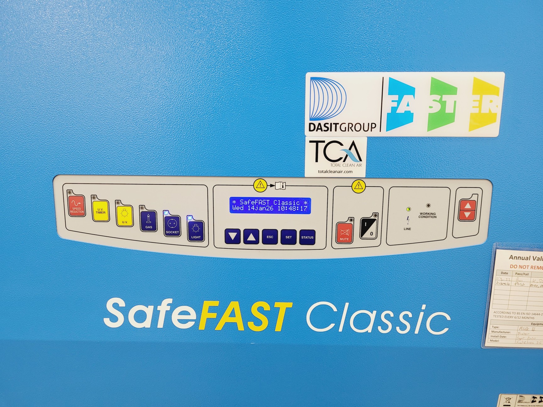 Image of Faster SafeFast Classic 212 Class 2 Biological Safety Cabinet