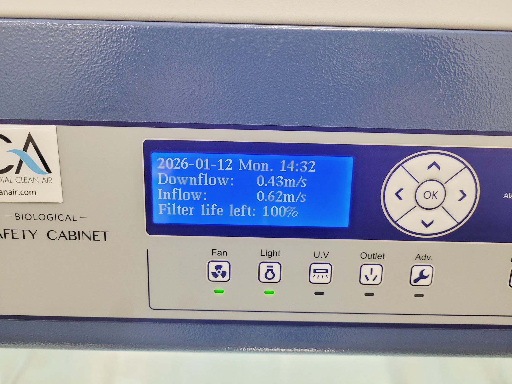 Image of Haier HR1200-II A2 Class 2 Biological Safety Cabinet w/ Stand Lab