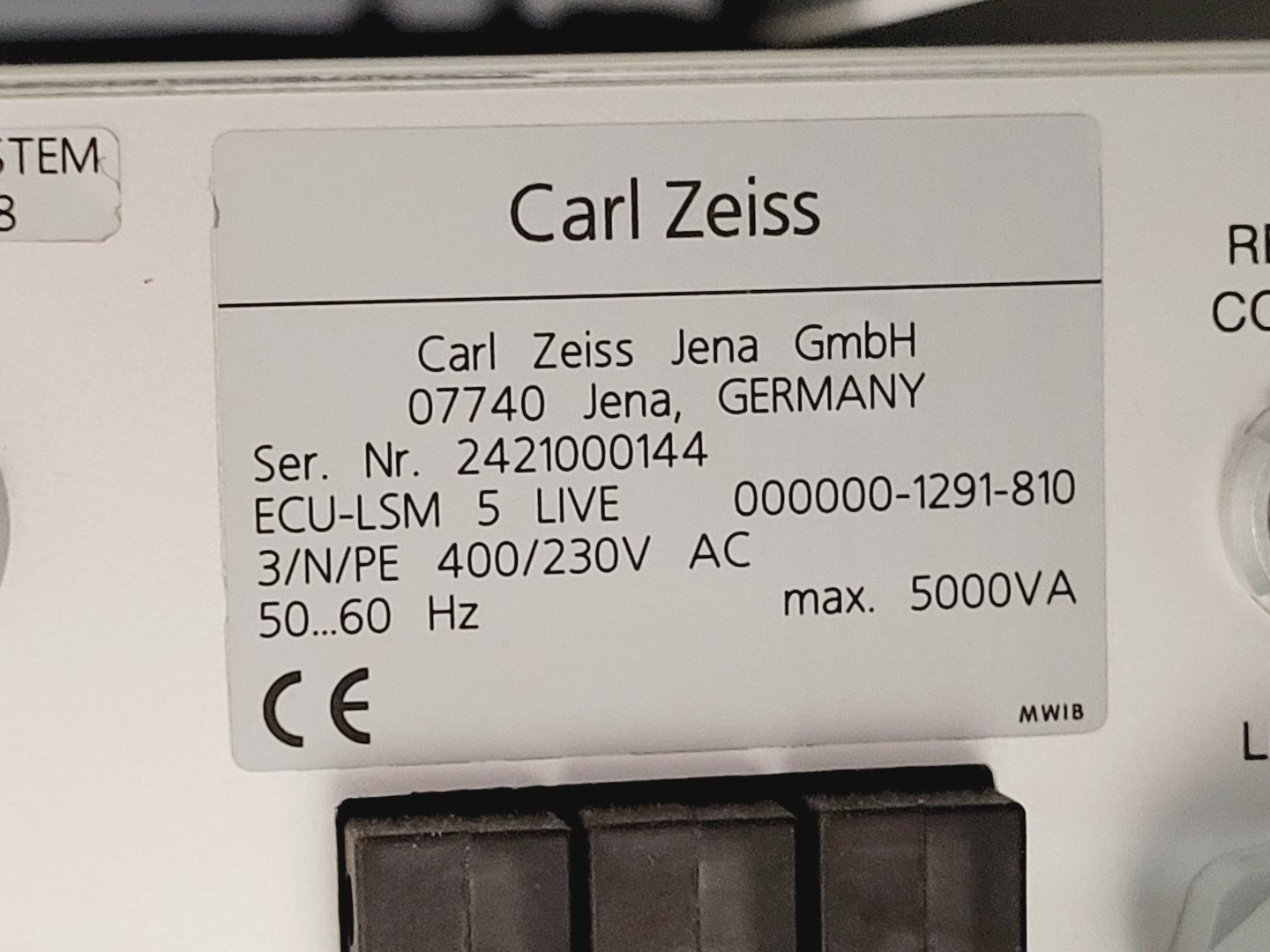 Image of Carl Zeiss LSM 510 META Confocal Microscope/Laser Module Parts & Accessories