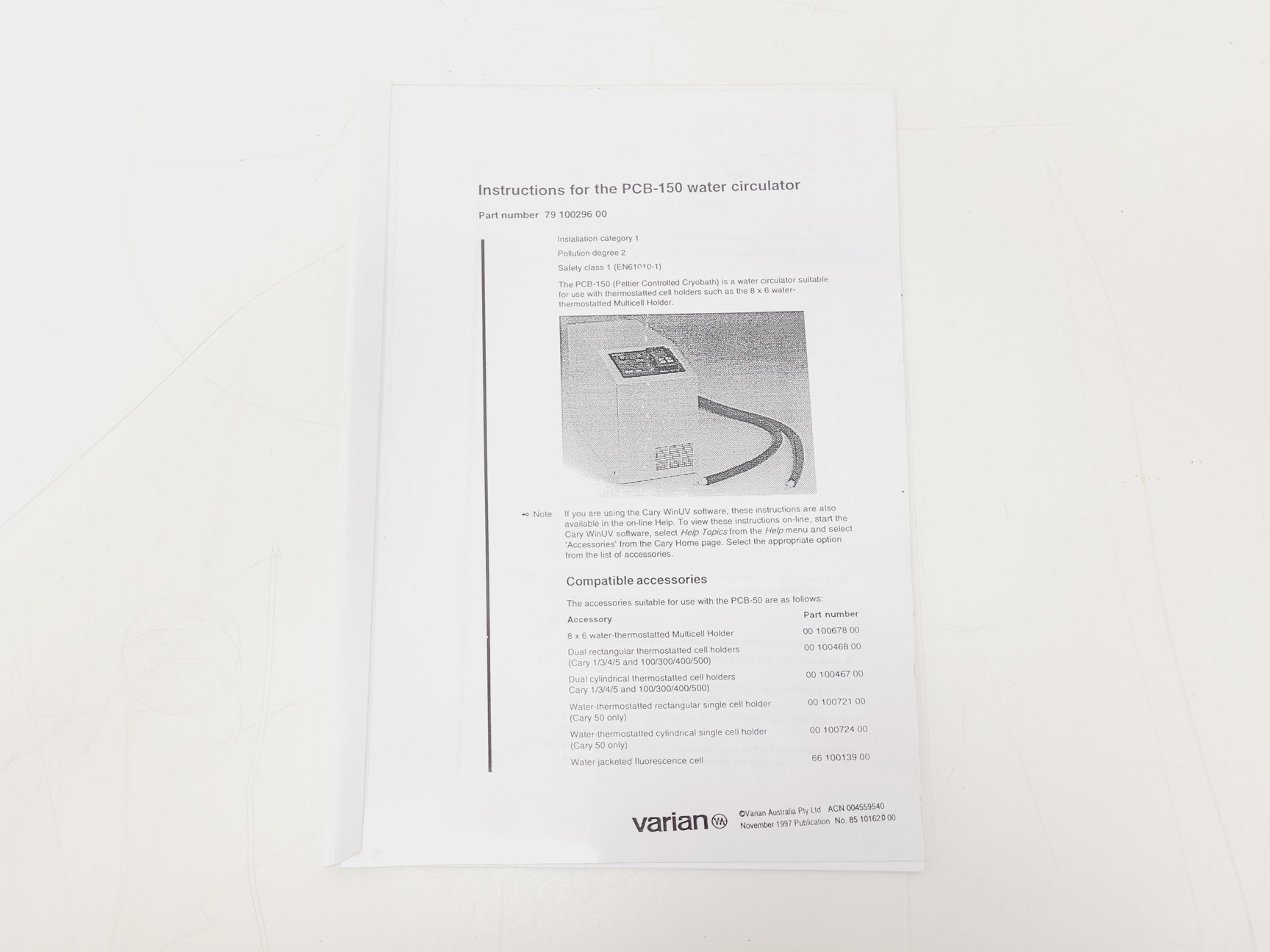 Image of Varian Cary Water Peltier System PCB-150 Temperature Controller