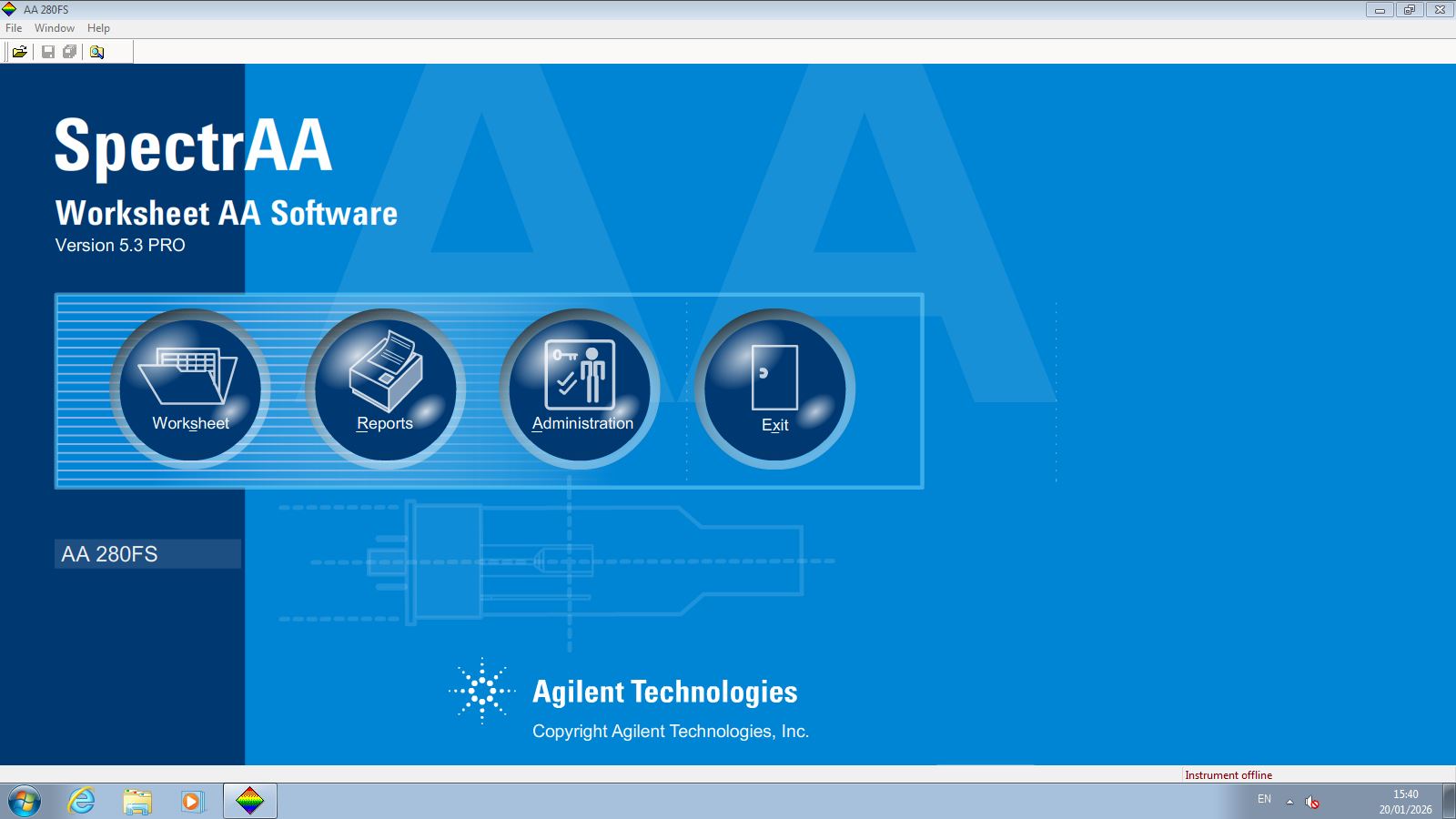 Image of Varian AA280FS Atomic Absorption Spectrometer