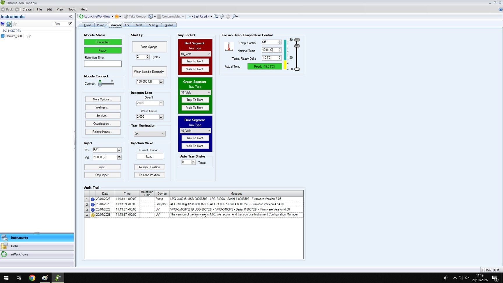 Image of Dionex LifeMate 3000 HPLC System w/ PC & Chromeleon 7 Software Lab