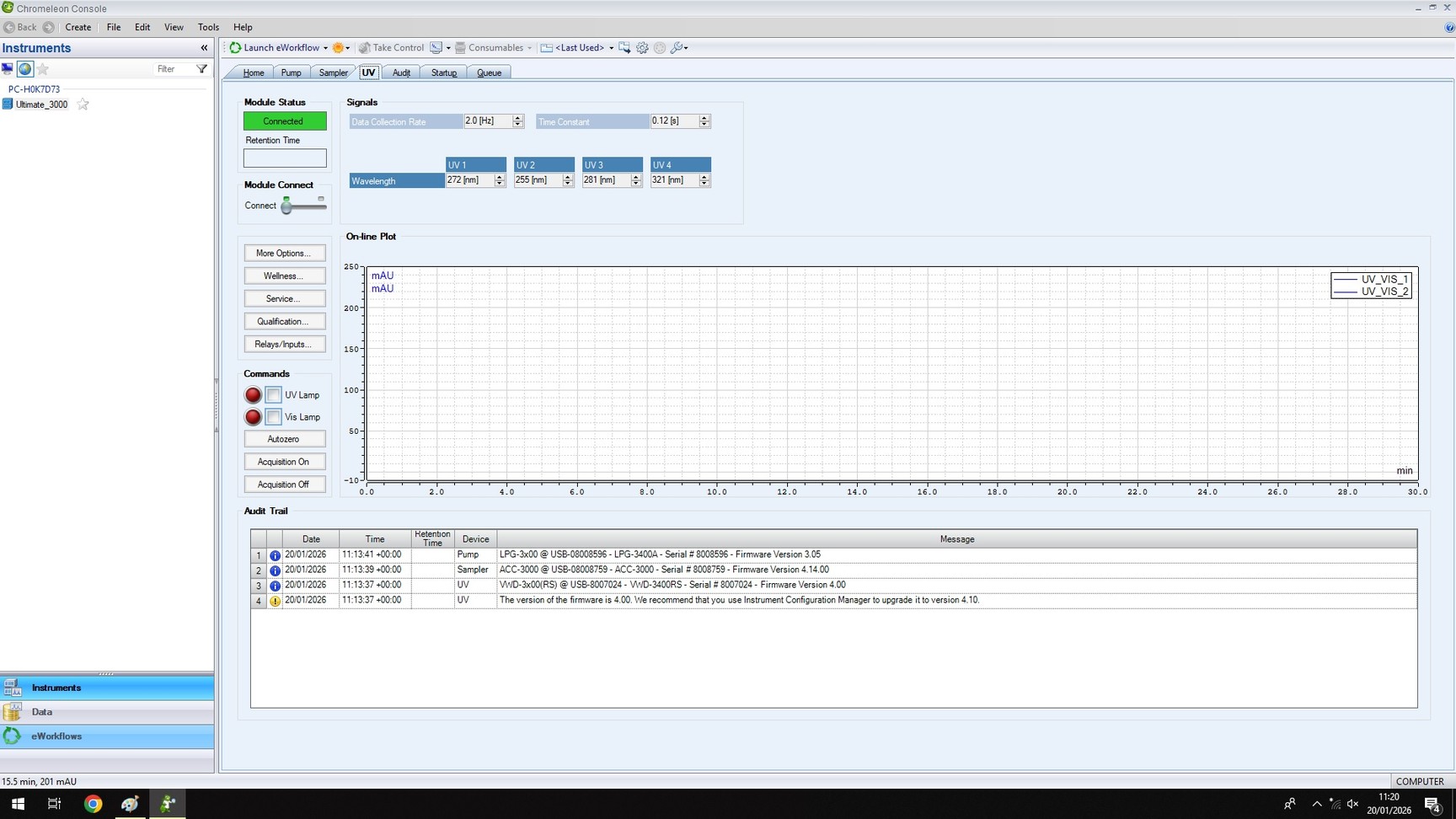 Image of Dionex LifeMate 3000 HPLC System w/ PC & Chromeleon 7 Software Lab