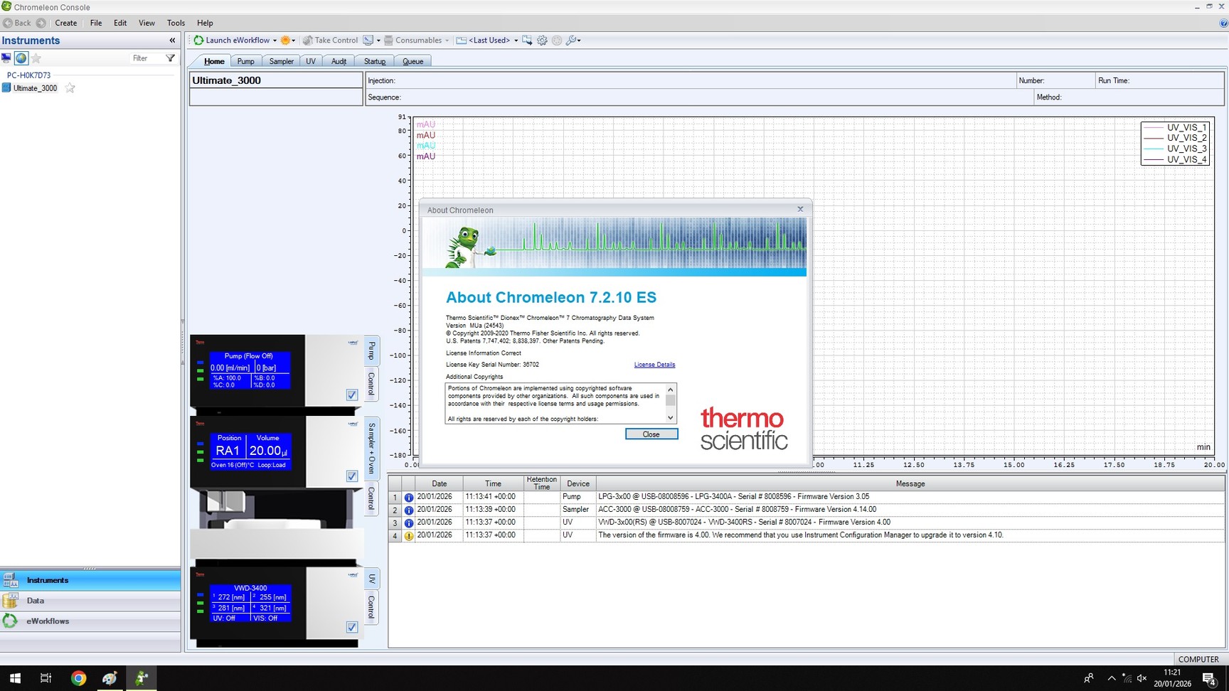 Image of Dionex LifeMate 3000 HPLC System w/ PC & Chromeleon 7 Software Lab