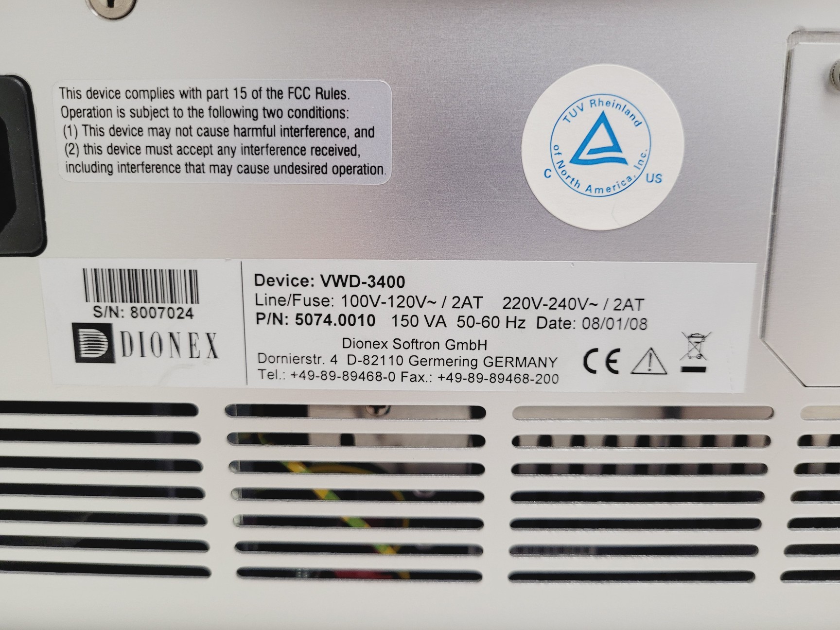 Image of Dionex LifeMate 3000 HPLC System w/ PC & Chromeleon 7 Software Lab