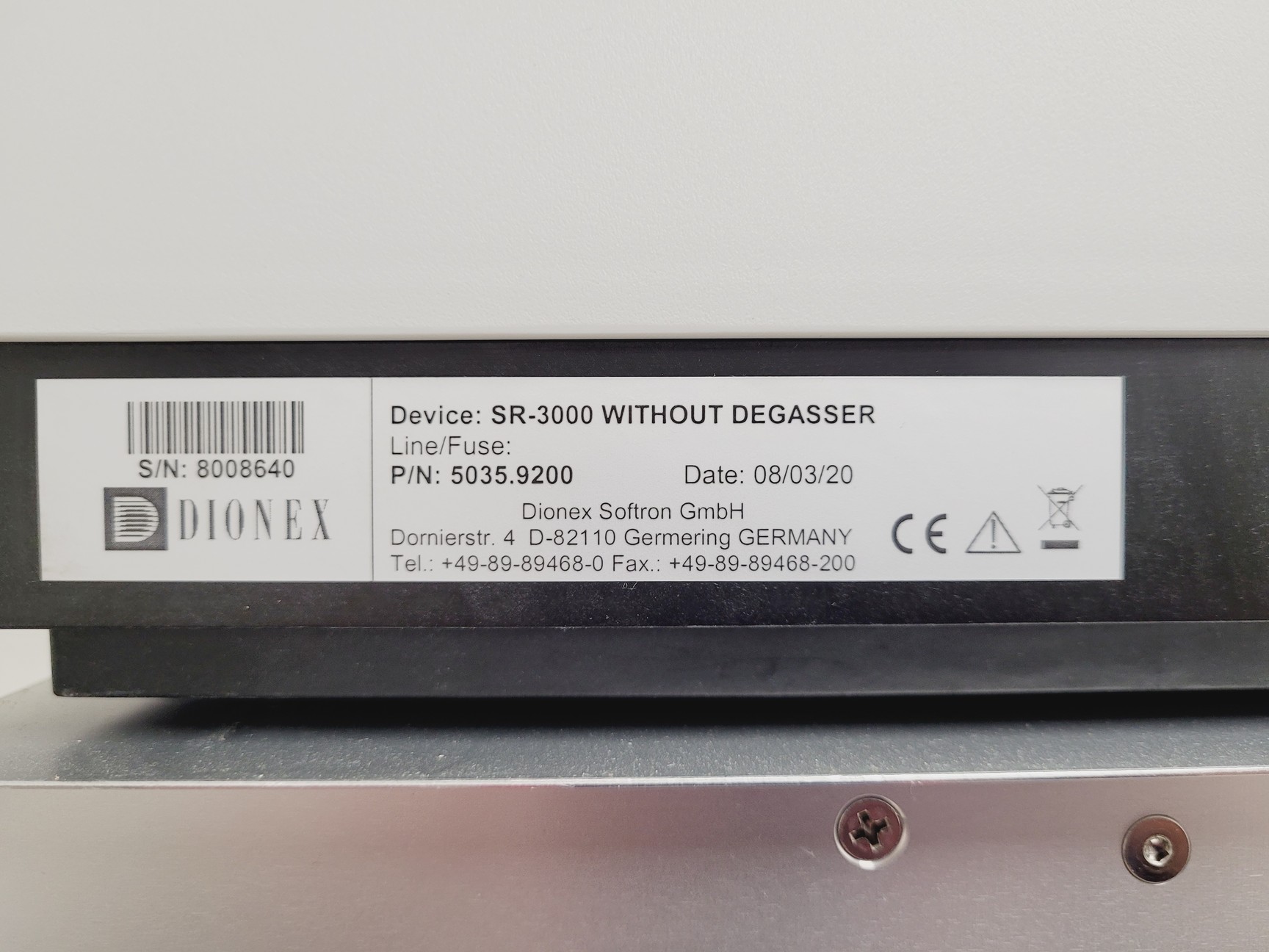 Image of Dionex LifeMate 3000 HPLC System w/ PC & Chromeleon 7 Software Lab