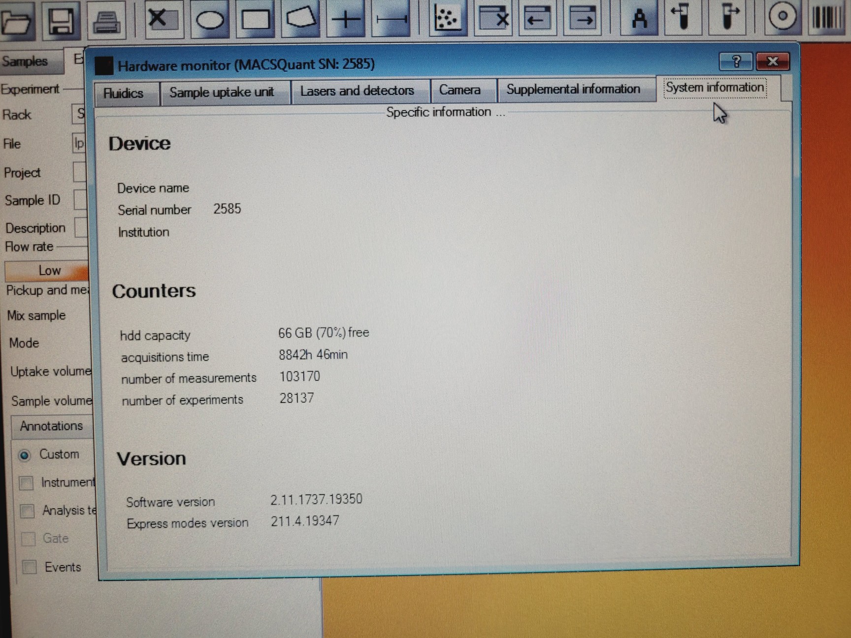 Image of Miltenyi Biotec MACSQuant 10 Flow Cytometer Lab