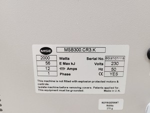 Thumbnail image of MSE Falcon 6/300 Benchtop Centrifuge