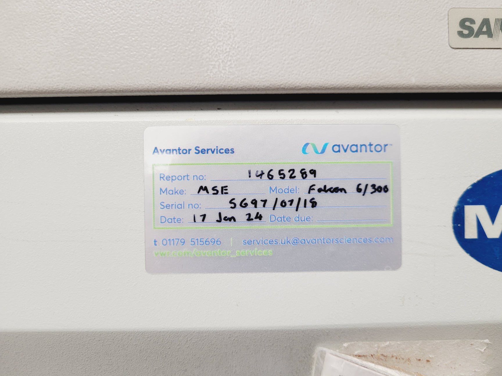 Image of MSE Falcon 6/300 Benchtop Centrifuge