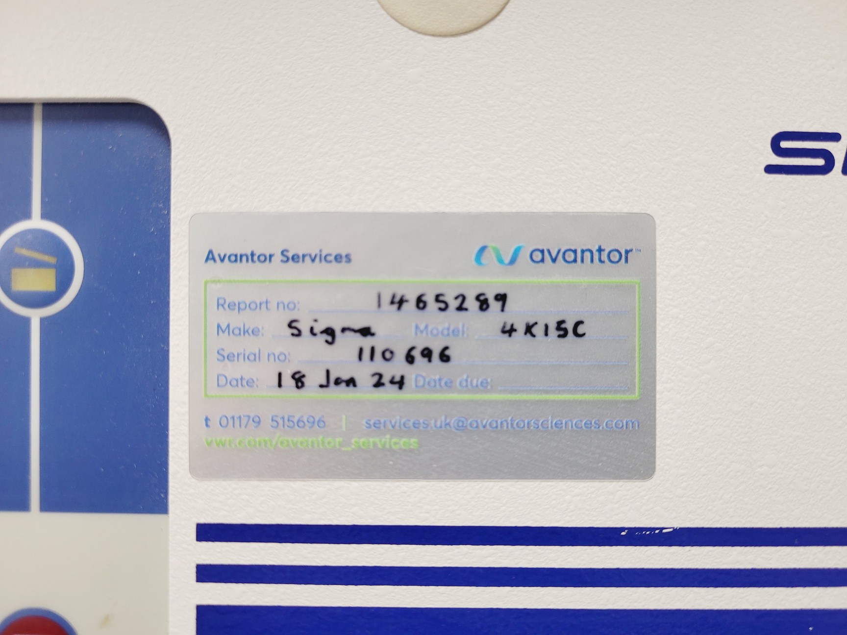 Image of Sigma 4K15C Benchtop Centrifuge