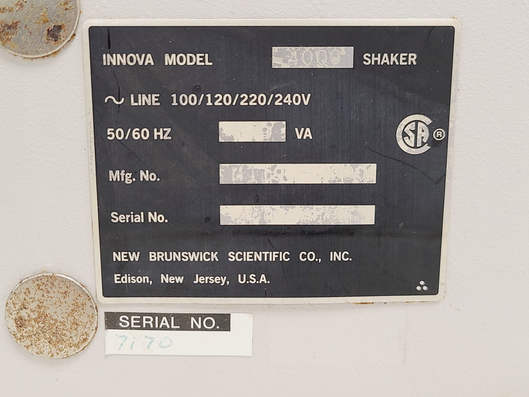 Innova 4000 New Brunswick Scientific Innova 4000 Benchtop Incubator Shaker 500RPM Lab