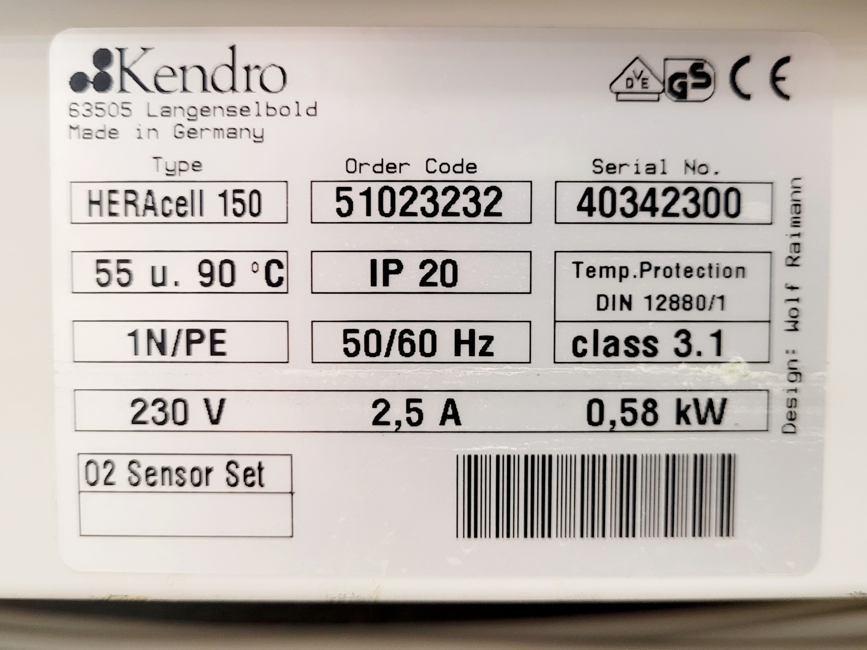 Image of Heareus HERAcell 150 Floor Standing Incubator