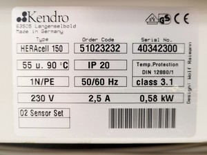 Thumbnail image of Heareus HERAcell 150 Floor Standing Incubator