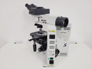 Thumbnail image of Olympus BX50F4 Compound Microscope w/ UVFL 100 1.30 oil 160/0.17 Lab