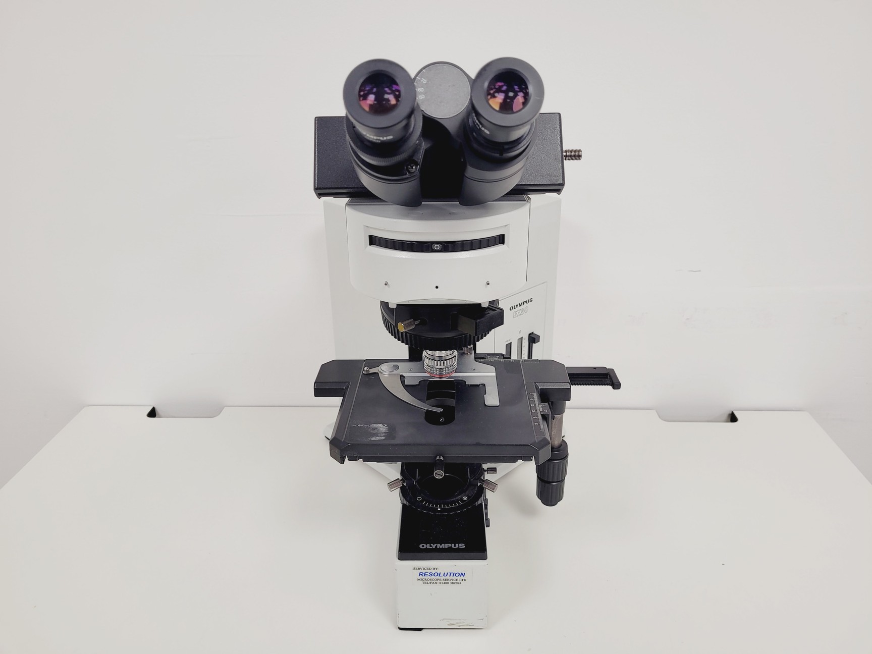 Image of Olympus BX50F4 Compound Microscope w/ UVFL 100 1.30 oil 160/0.17 Lab