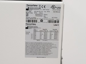 Thumbnail image of Thermo Fisher Scientific Sorvall Lynx 6000 Centrifuge Spares/Repair Lab