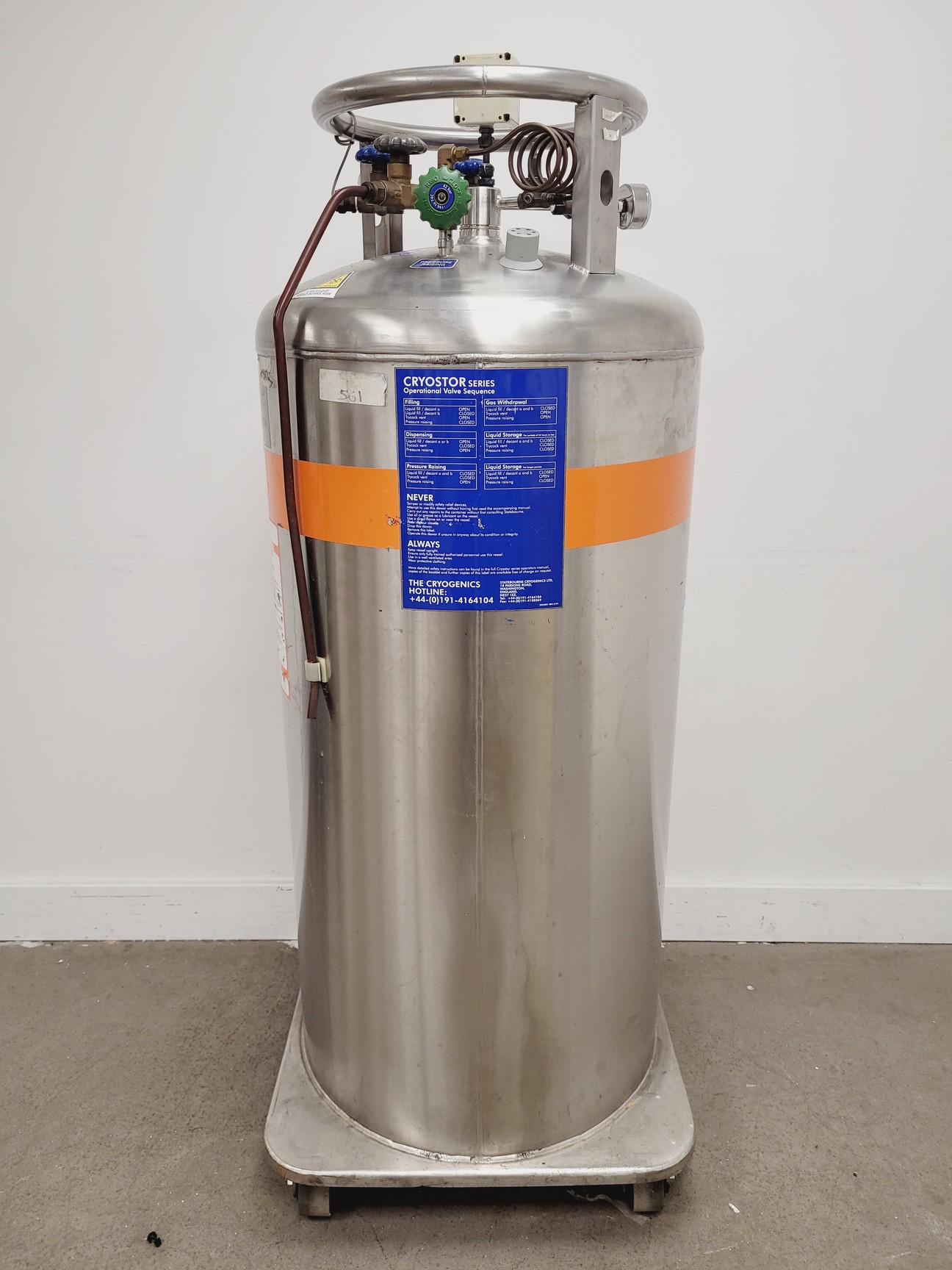 Image of Statebourne Cryogenics CS240 240L Vacuum-insulated Cryogenic Storage Vessel