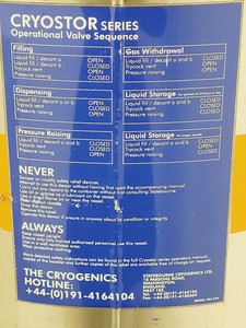 Thumbnail image of Statebourne Cryogenics CS240 240L Vacuum-insulated Cryogenic Storage Vessel