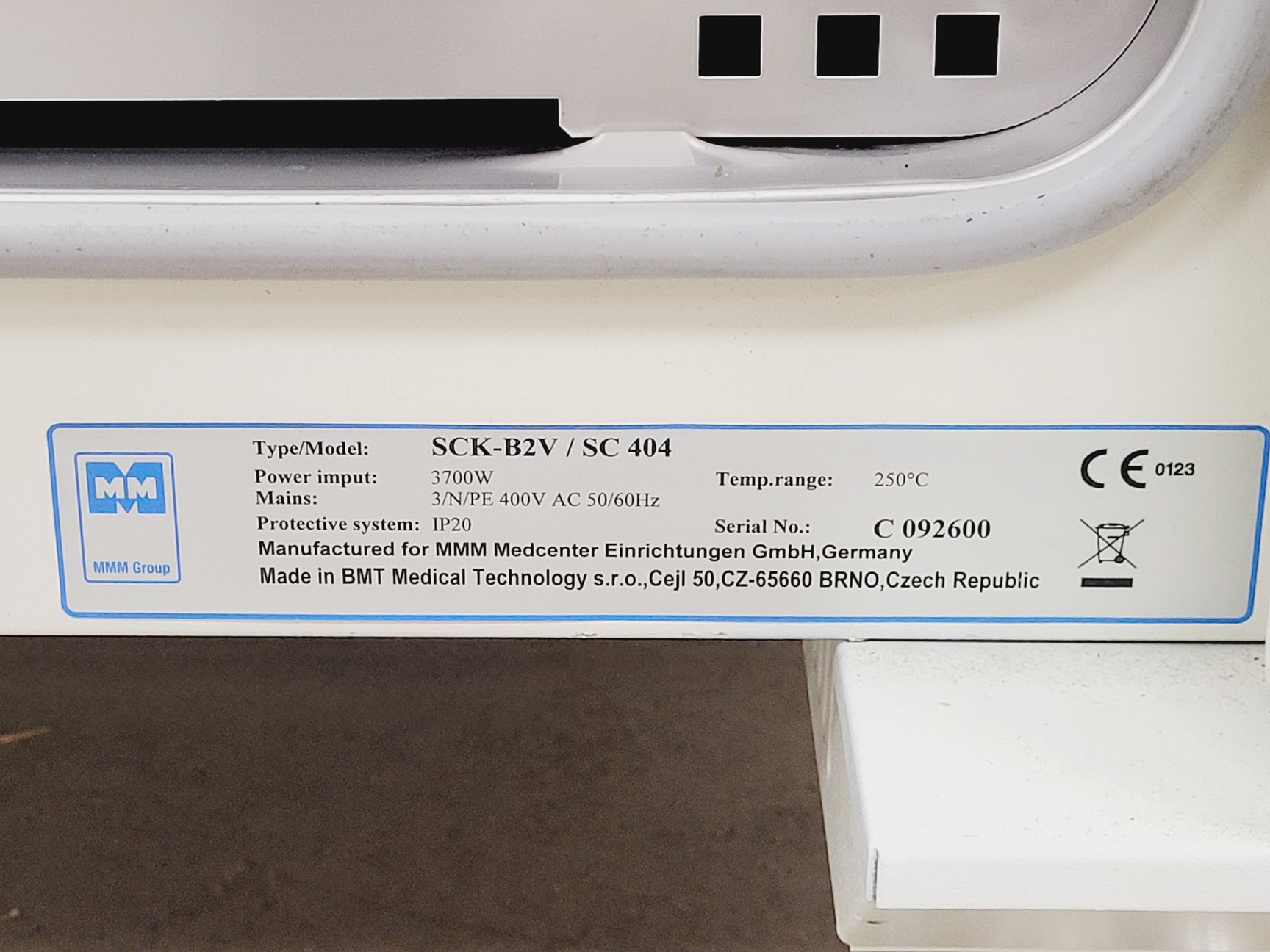 Image of MMM Stericell SCK-B2V / SC 404 Incubator