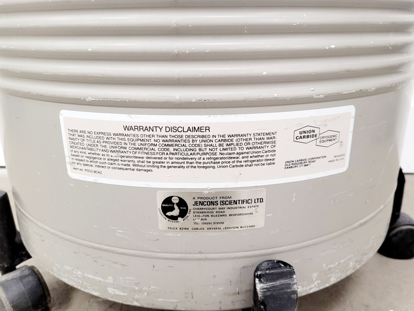 Image of Union Carbide 35HC Liquid Nitrogen Dewar