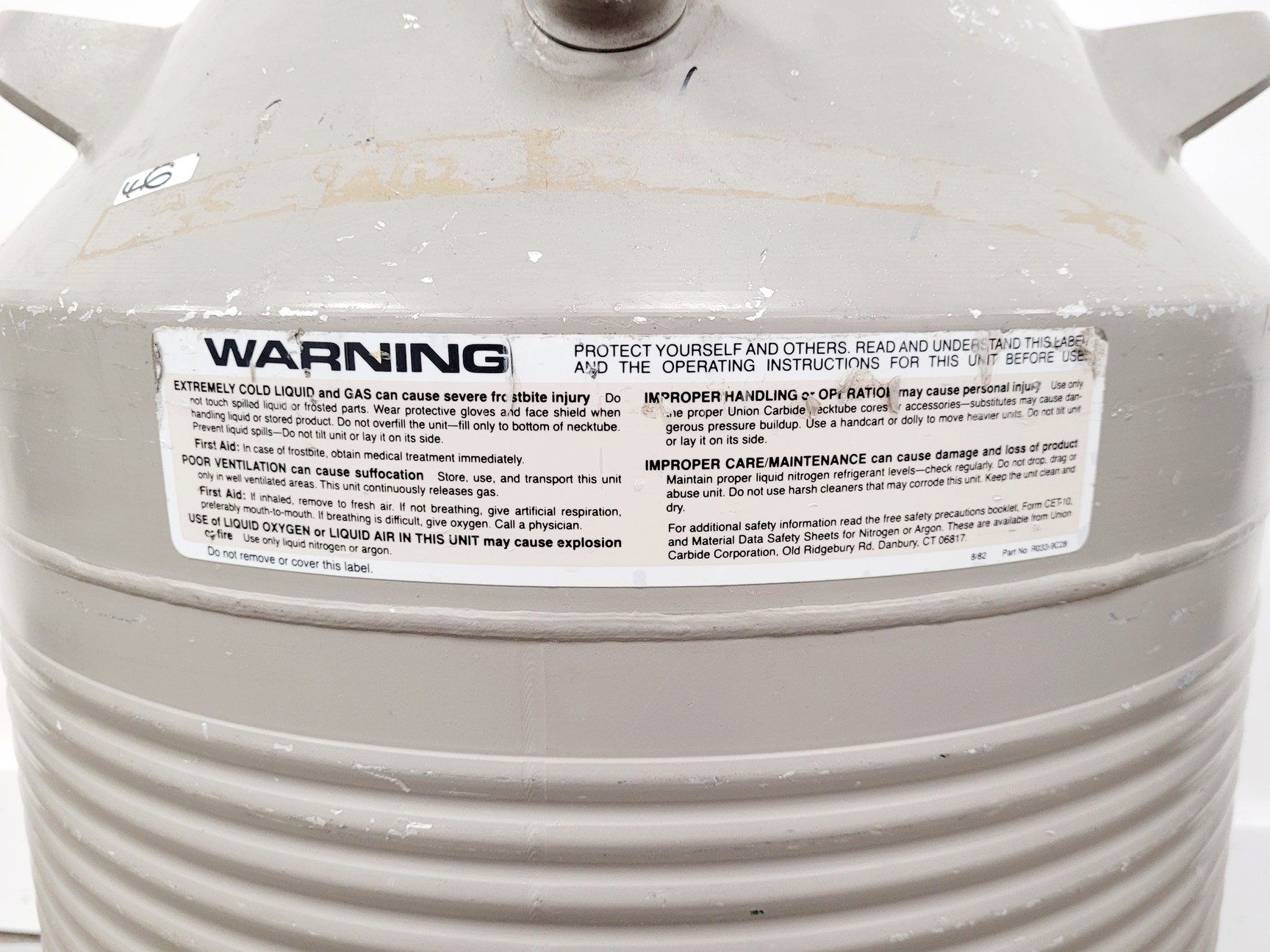 Image of Union Carbide 35HC Liquid Nitrogen Dewar