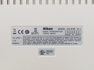 Thumbnail image of Nikon Eclipse Ni-U Compound Microscope w/ 6 x Objectives 2/4/10/20/40/100x Lab