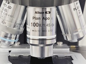 Thumbnail image of Nikon Eclipse Ni-U Compound Microscope w/ 6 x Objectives 2/4/10/20/40/100x Lab