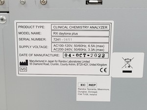 Thumbnail image of Randox RX Daytona+ Plus Chemistry Analyser