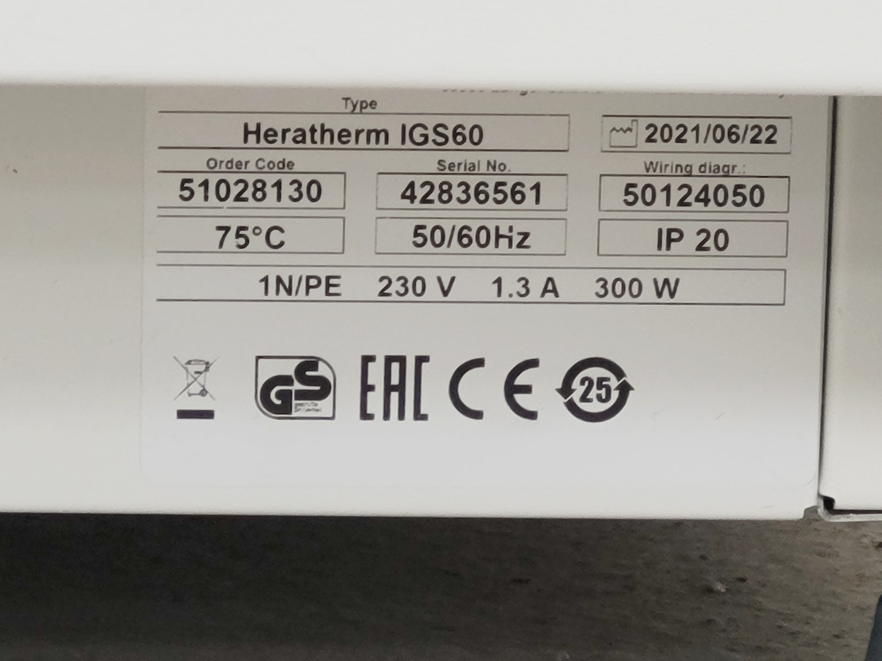 Image of Thermo Scientific Heratherm IGS60 Incubator