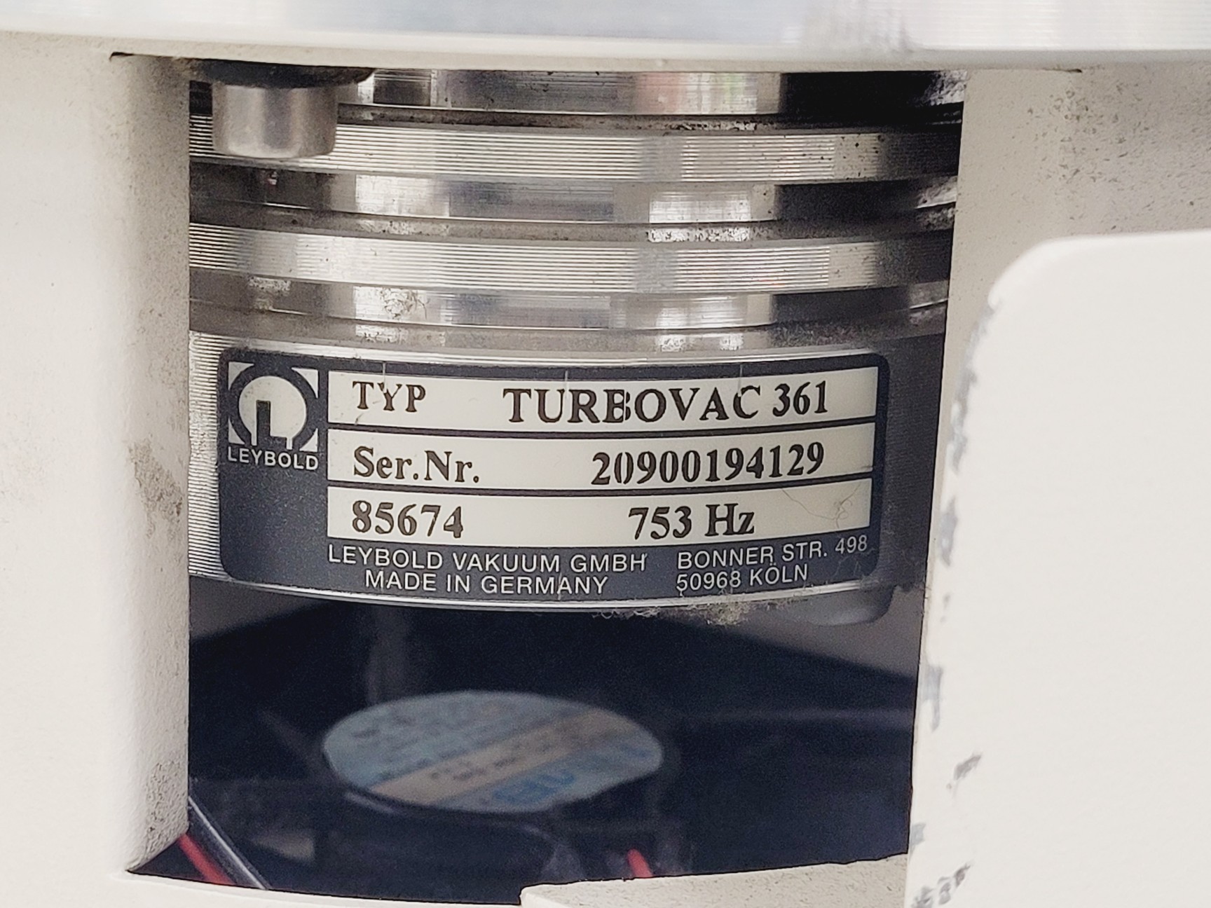 Image of Leybold Turbovac 368 Turbomolecular Pump