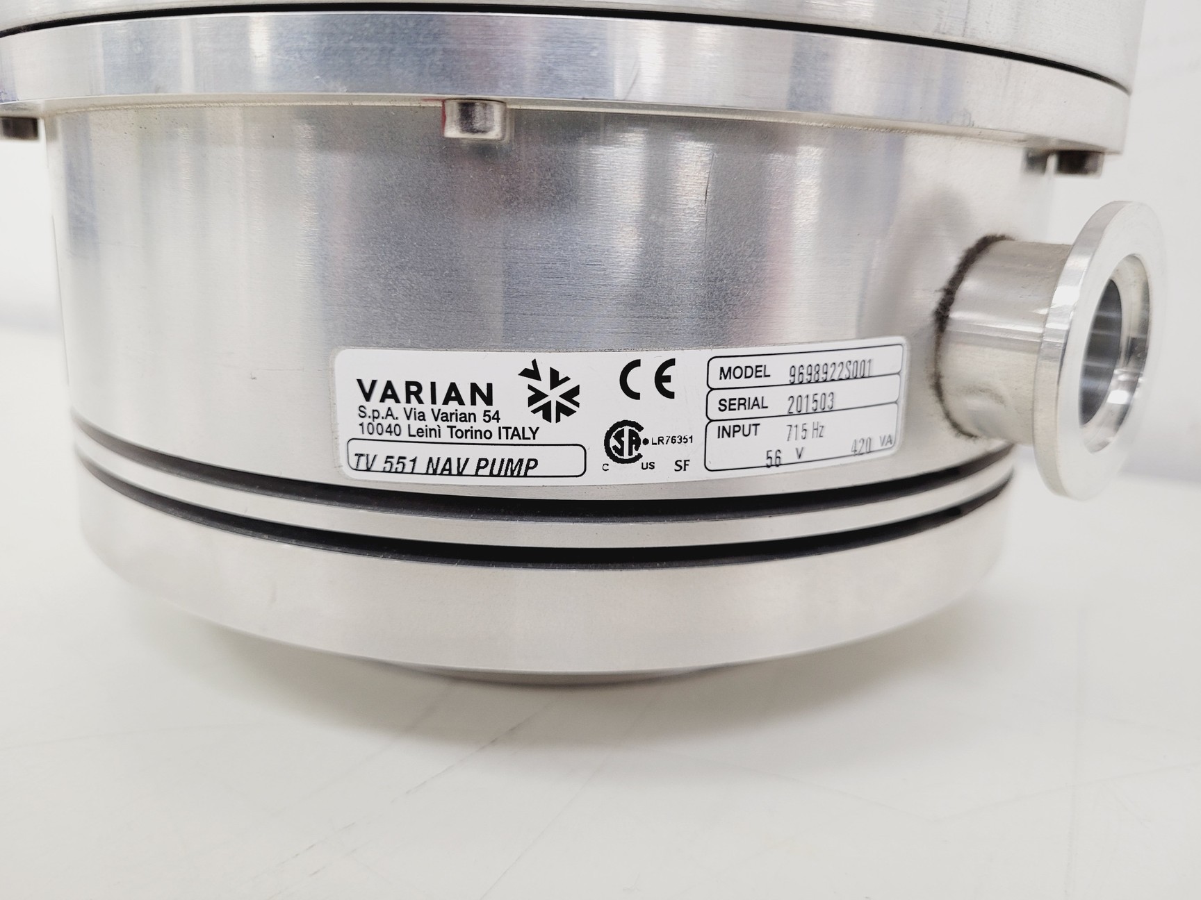 Image of Varian 9698922S001 TV 551 Navigator Turbomolecular Pump