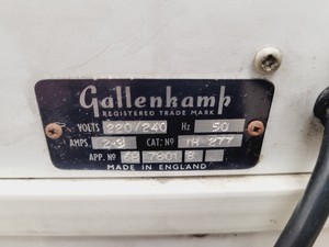 Thumbnail image of Gallenkamp Cooled Incubator w/ Timed Cycling App. No 6B 7801 B