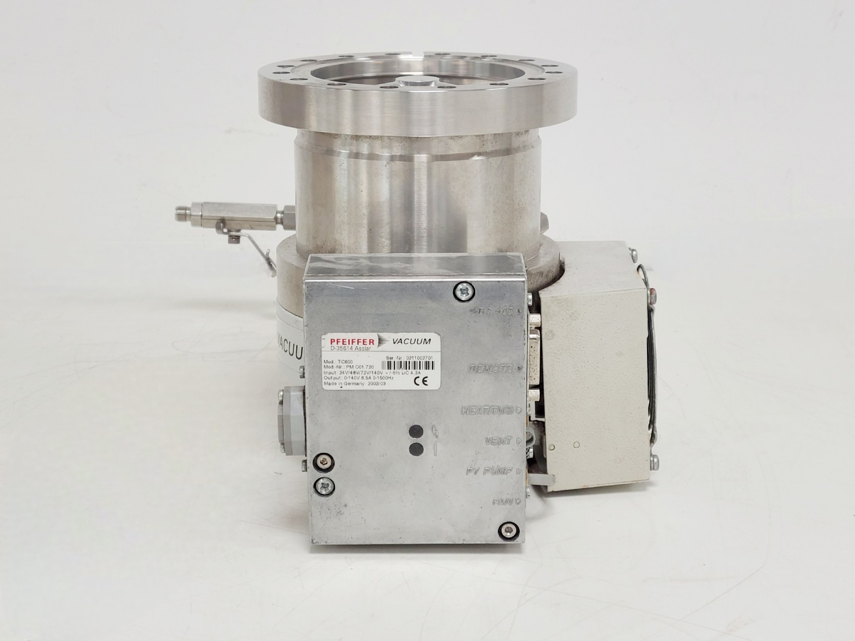 Image of Pfeiffer HiPace Turbo Molecular Pump Models TMU 261/TC600/PM Z01 252 A