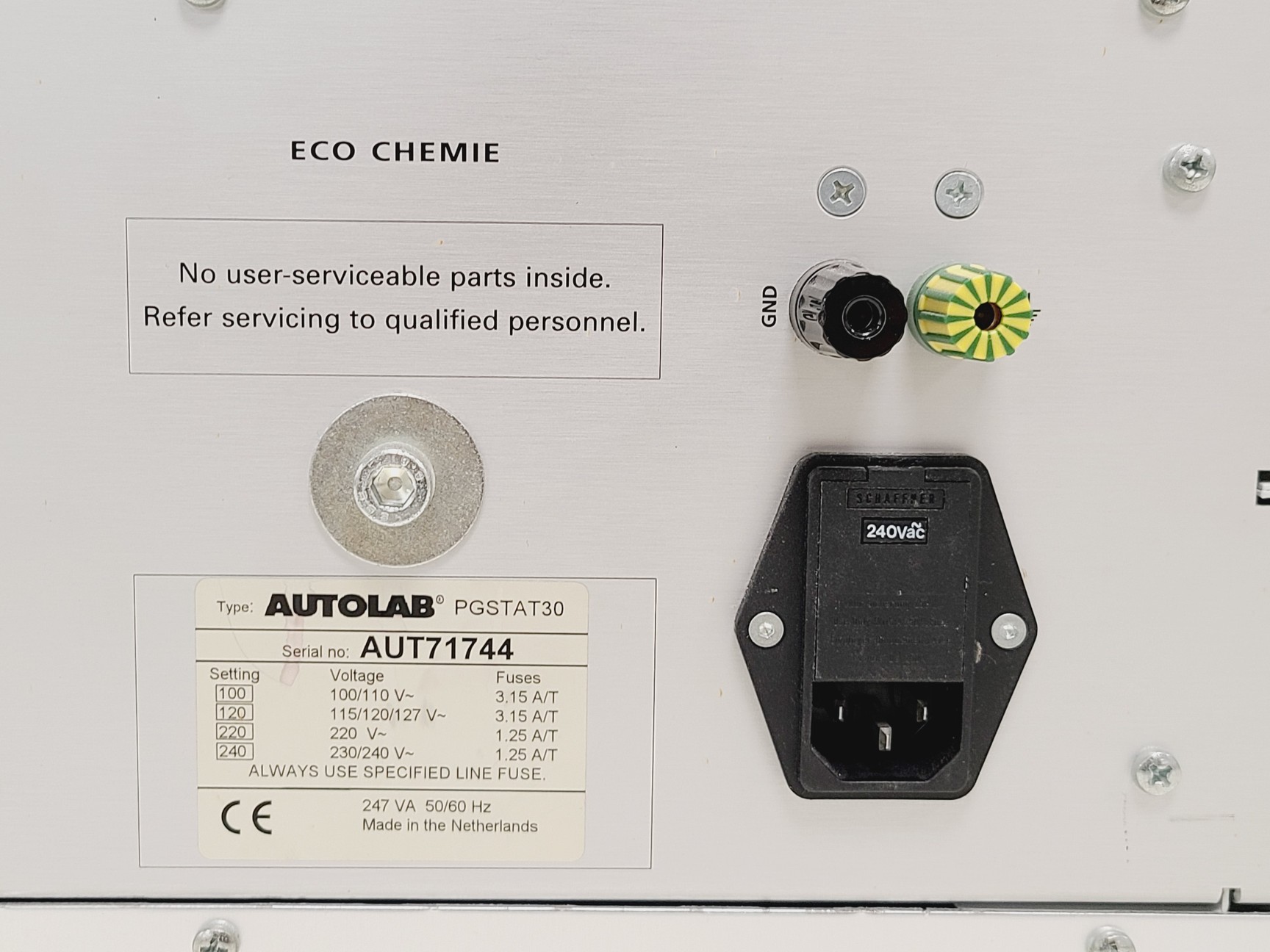 Auto Lab Pgstat 12 ECOCHEMIE Metrohm Autolab Potentiostat/Galvanostat - PGSTAT30