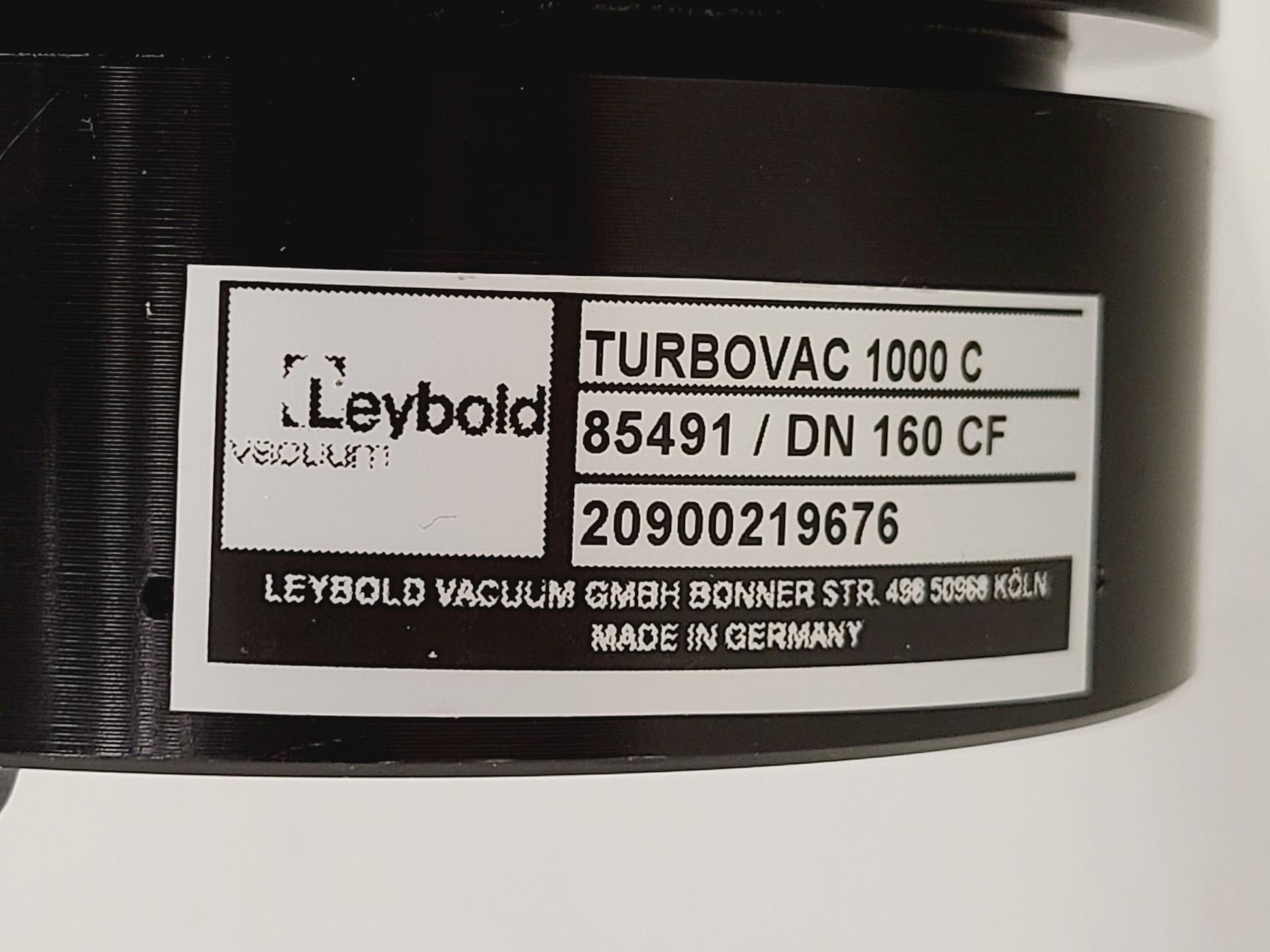 Image of Leybold Vacuum TURBOVAC 1000 C Turbo-Molecular Pump w/ Renishaw Chamber