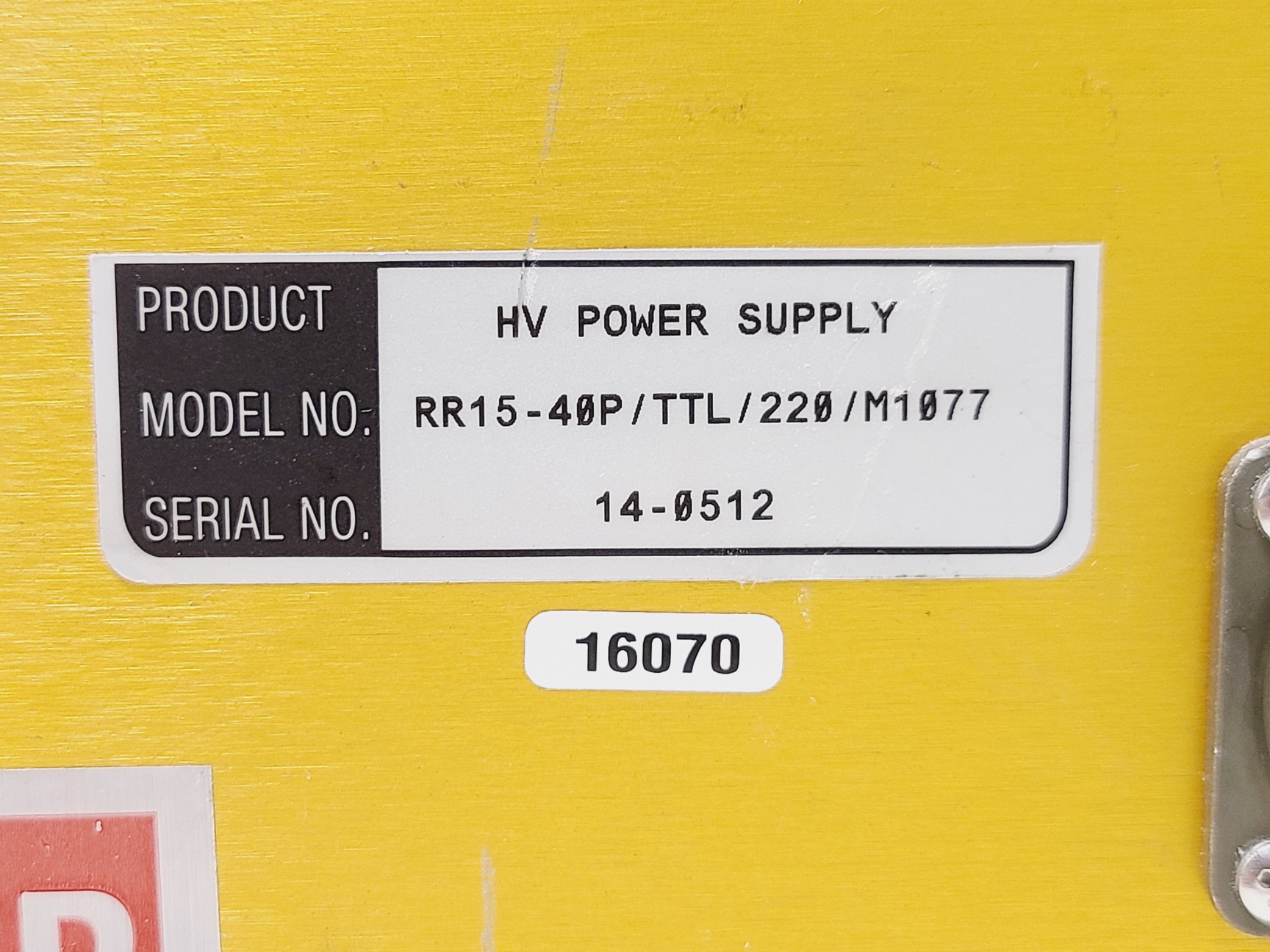 Image of RBD Instruments Model 20-042 X-Ray Power Supply