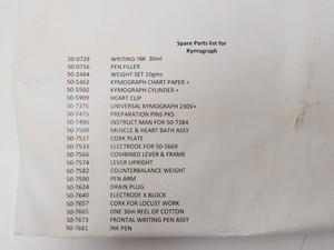 Thumbnail image of Job Lot of 8x Harvard Spirometers, 9x Kymographs & Accessories
