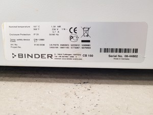 Thumbnail image of Binder CB 150 Floorstanding Incubator