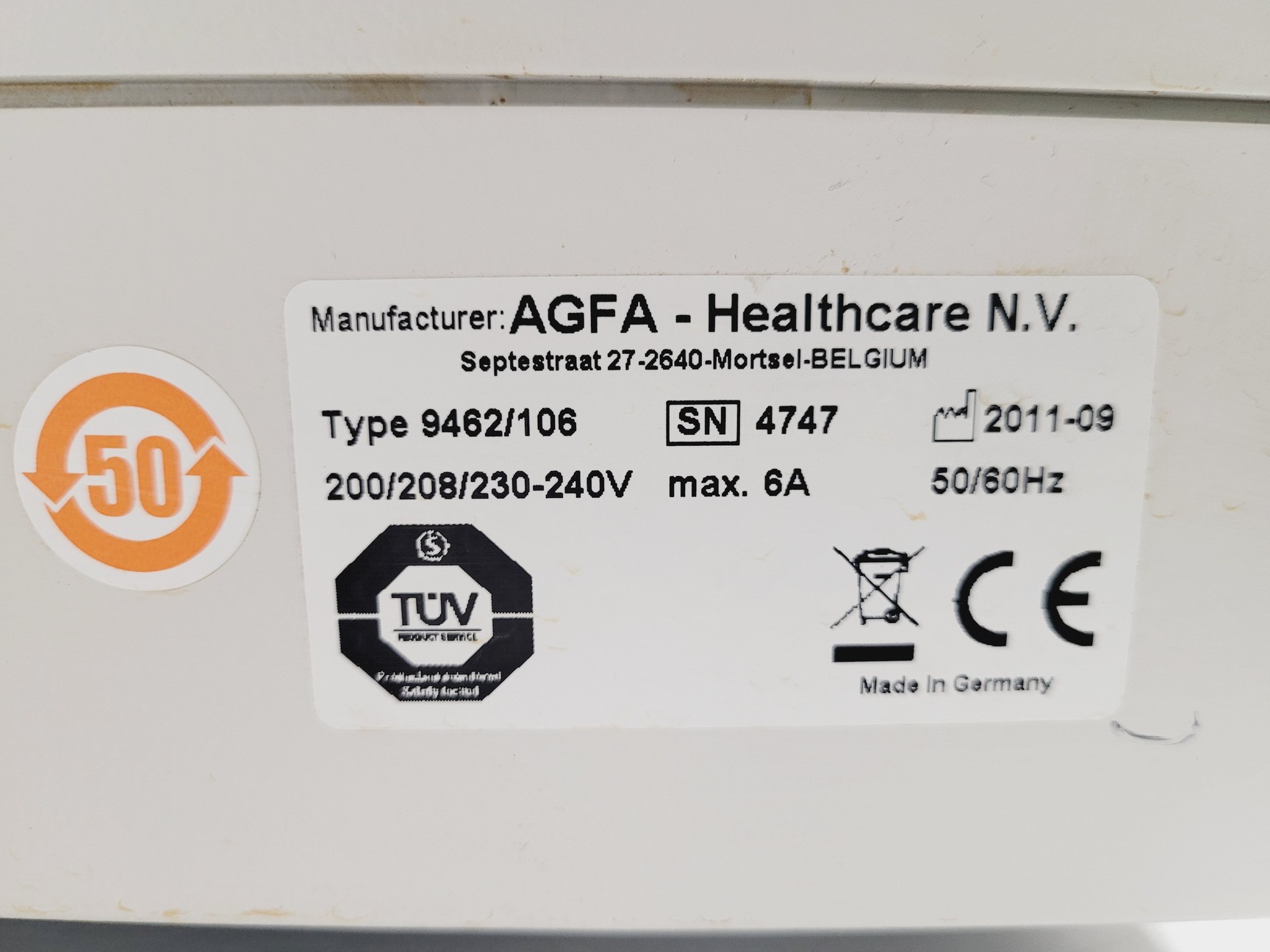 Image of AGFA Curix 60 Tabletop X-Ray Film Processor Lab