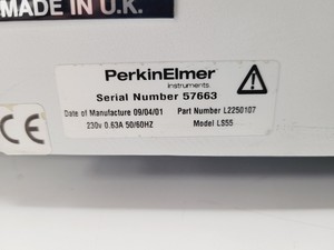 Thumbnail image of Perkin Elmer LS 55 Fluorescence Spectrometer Spares/Repair Lab