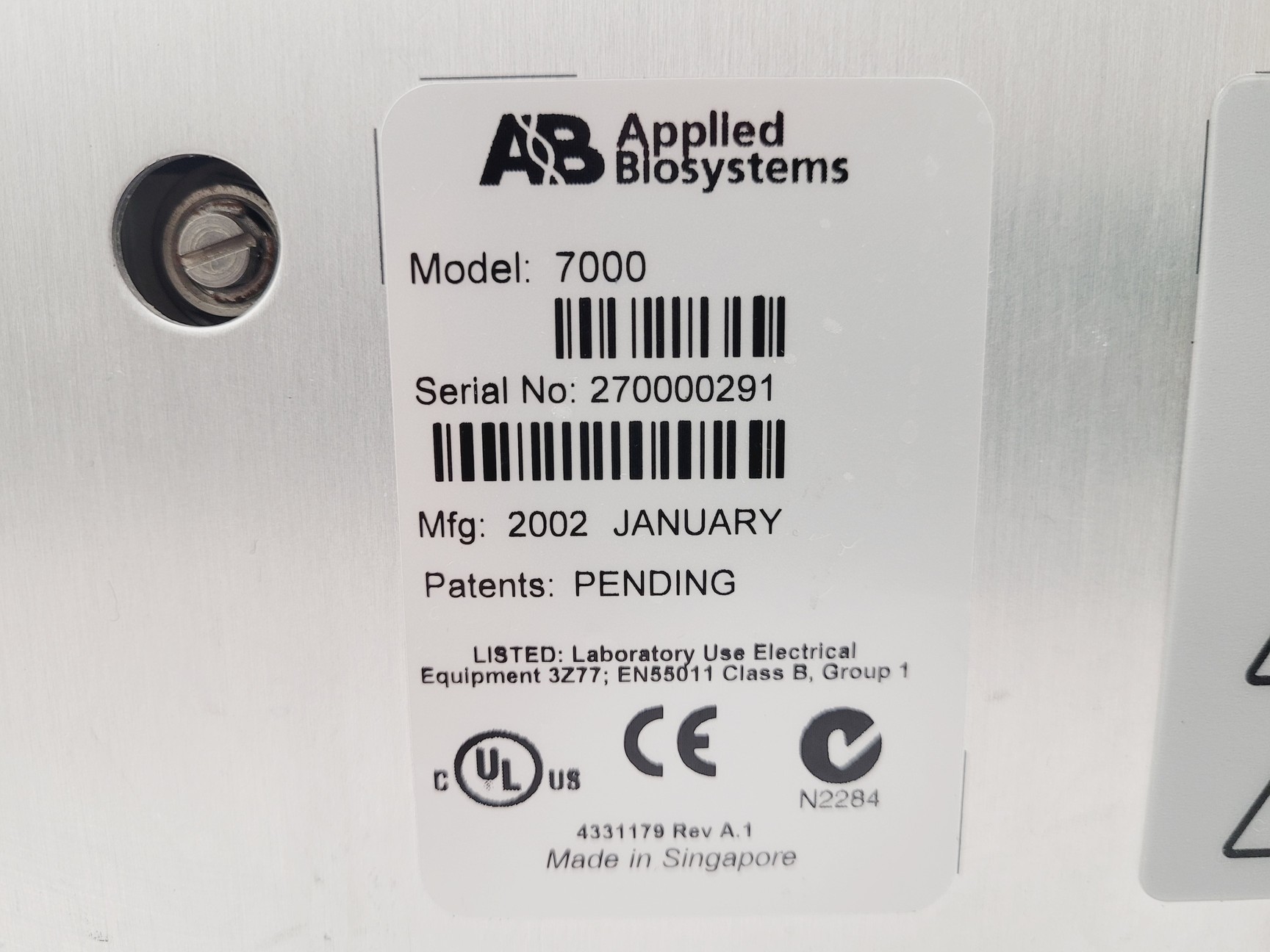 Image of Applied Biosystems Prism 7000 Sequence Detection System