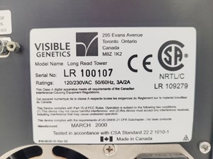 Thumbnail image of Visible Genetics Long-Read Tower DNA Sequencer