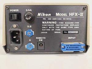 Thumbnail image of Nikon Optiphot Microscope w/ Microflex HFX-II & FX-35A Attachments