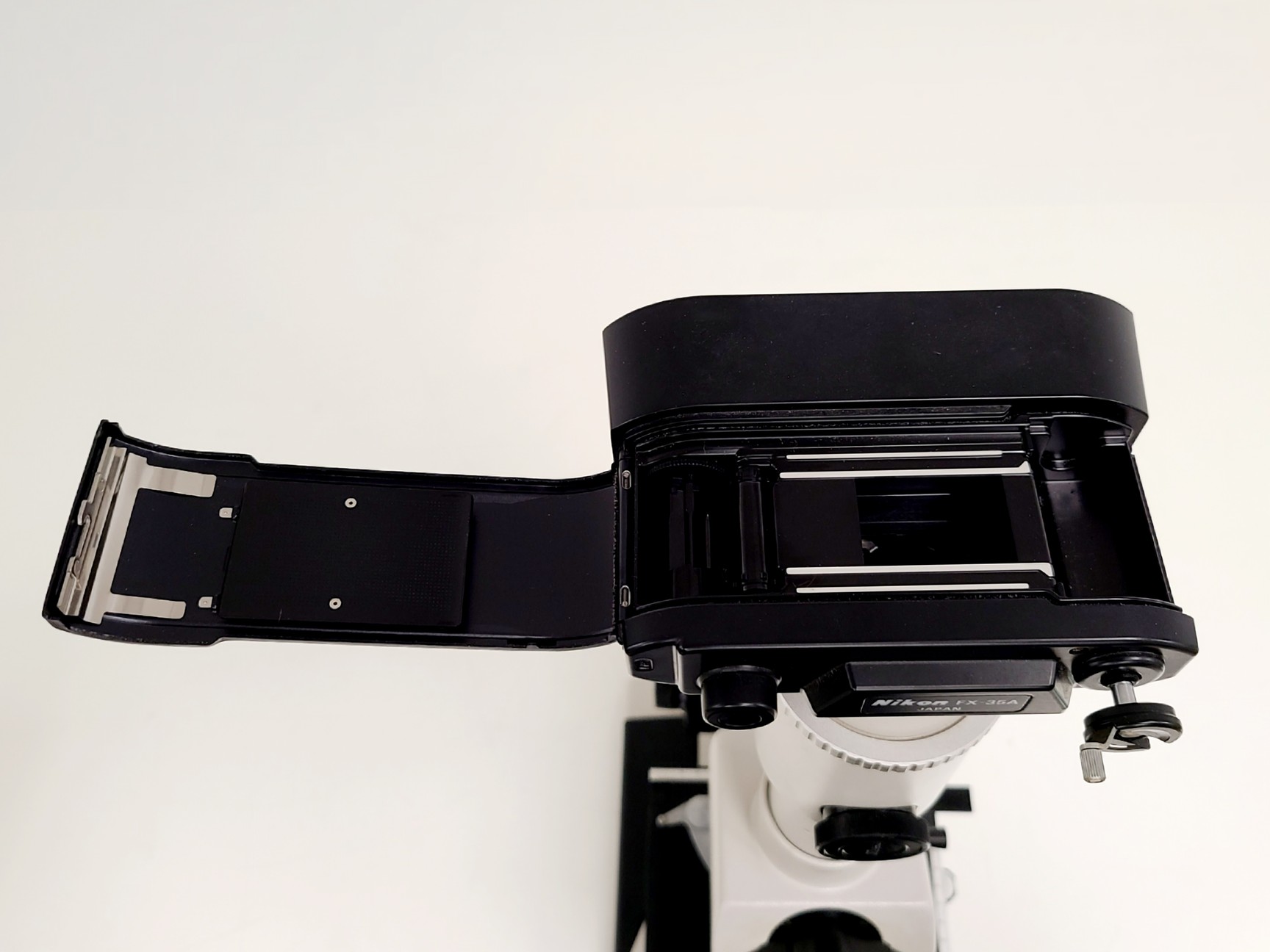 Image of Nikon Optiphot Microscope w/ Microflex HFX-II & FX-35A Attachments